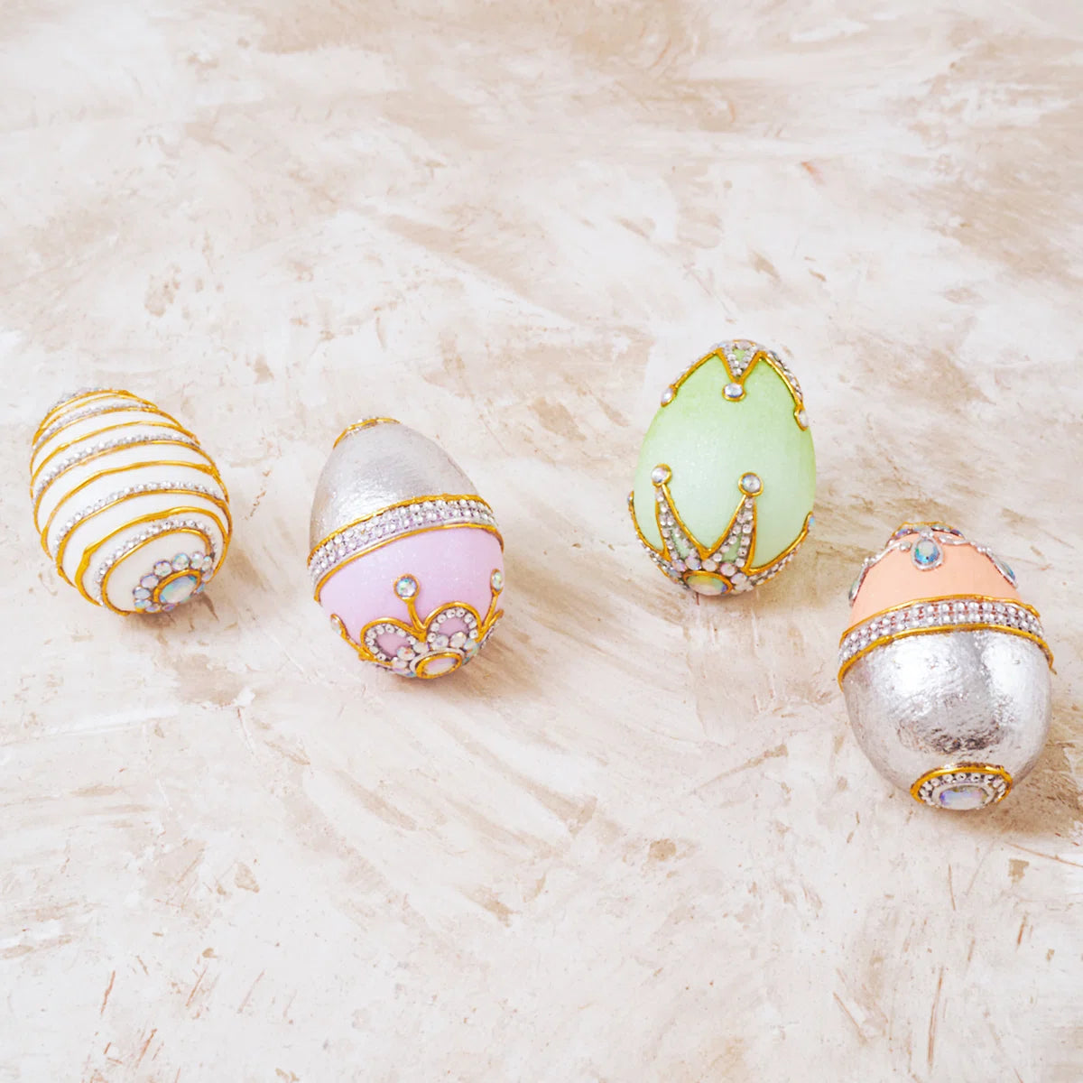 Macarone Jeweled Easter Egg (Set of 4)